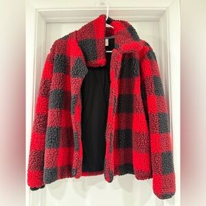 Knox Rose Black and Red Patterned Jacket size S